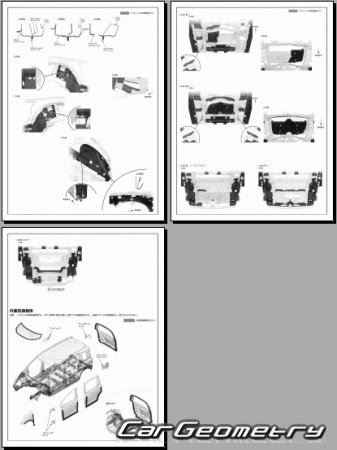 Honda Freed e:Hev (GT5 GT6 GT7 GT8) � 2024 (RH Japanese market) Body dimensions