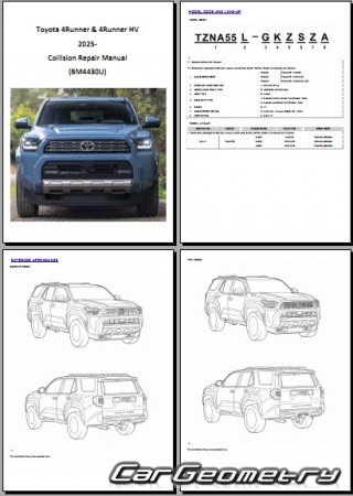 Toyota 4Runner & 4Runner HV � 2025 Collision shop manual