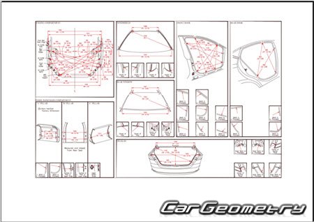 Кузовные размеры Toyota Camry Hybrid 2025-2031 Collision Repair Manual Кузовные размеры Toyota Camry Hybrid 2025-2031 Collision Repair Manual