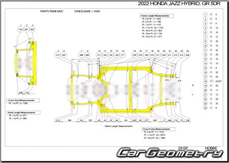 Honda Jazz / Fit (GR)  2020 Body dimensions