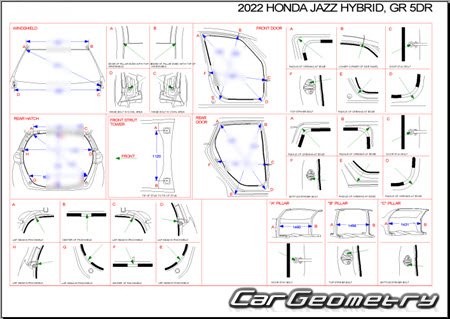 Honda Jazz / Fit (GR)  2020 Body dimensions