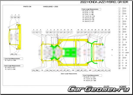 Honda Jazz / Fit (GR)  2020 Body dimensions