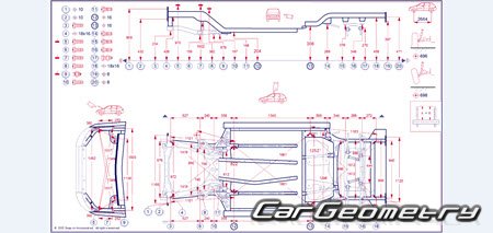 Размеры кузова Nissan Kicks (P16) 2024-2028 Body Repair Manual Размеры кузова Nissan Kicks (P16) 2024-2028 Body Repair Manual