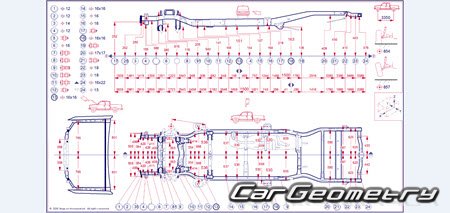Размеры кузова Toyota Tacoma 2024-2030 Collision Repair Manual Размеры кузова Toyota Tacoma 2024-2030 Collision Repair Manual