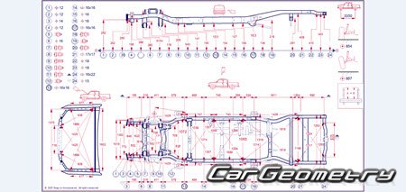 Размеры кузова Toyota Tacoma 2024-2030 Collision Repair Manual Размеры кузова Toyota Tacoma 2024-2030 Collision Repair Manual