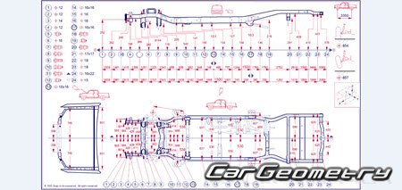 Размеры кузова Toyota Tacoma 2024-2030 Collision Repair Manual Размеры кузова Toyota Tacoma 2024-2030 Collision Repair Manual
