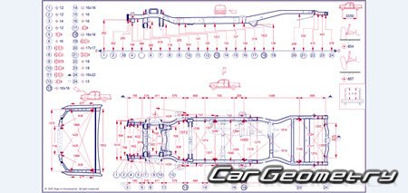 Размеры кузова Toyota Tacoma 2024-2030 Collision Repair Manual Размеры кузова Toyota Tacoma 2024-2030 Collision Repair Manual