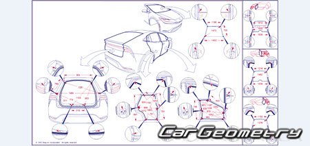 Размеры кузова Toyota Prius (MXWH6# ZVW6#) s 2023 Body Repair Manual Размеры кузова Toyota Prius (MXWH6# ZVW6#) s 2023 Body Repair Manual