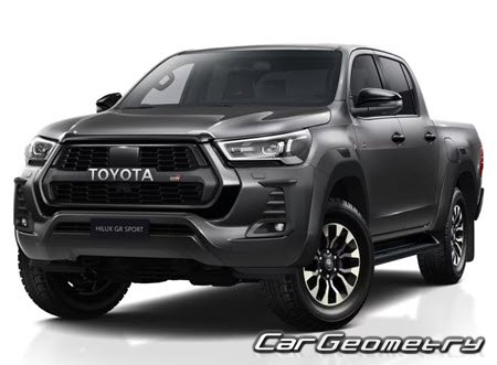 Кузовные размеры TToyota Hilux 2020-2025, геометрия кузова Тойота Хайликс, контрольным размеры кузова Тойота Хюликс Кузовные размеры TToyota Hilux 2020-2025, геометрия кузова Тойота Хайликс, контрольным размеры кузова Тойота Хюликс
