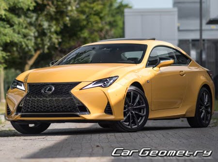 Кузовные размеры Лексус RC200T, геометрия кузова Lexus RC300, контрольным размеры кузова Lexus RC350 Кузовные размеры Лексус RC200T, геометрия кузова Lexus RC300, контрольным размеры кузова Lexus RC350