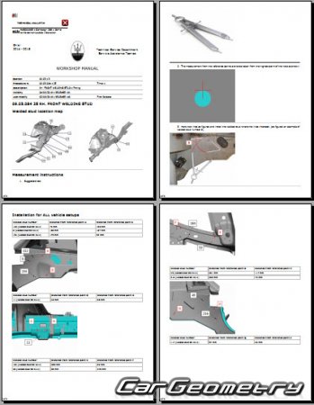   Maserati Ghibli III (M157) 2013-2023 Body Repair Manuals