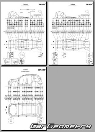   Subaru Forester (SL) 2025-2030 Body dimensions