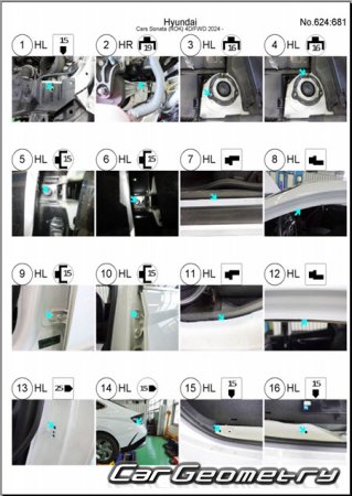 ������� ������ Hyundai Sonata (DN8) 2024-2026 Body Repair Manual