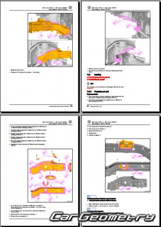 �������� ������� Volkswagen Golf Variant 2021-2026 Body Repair Manual