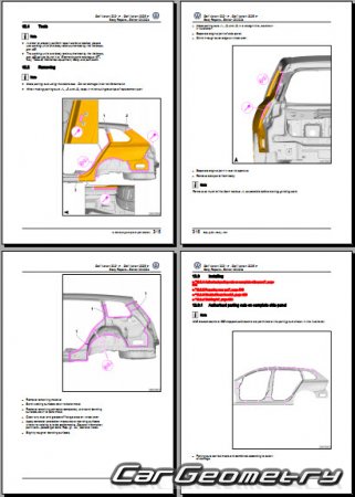 �������� ������� Volkswagen Golf Variant 2021-2026 Body Repair Manual