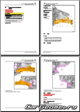 �������� ������� Volkswagen Golf Variant 2021-2026 Body Repair Manual