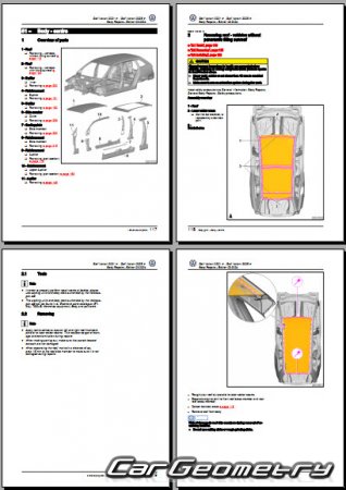 �������� ������� Volkswagen Golf Variant 2021-2026 Body Repair Manual