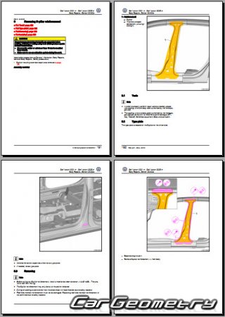�������� ������� Volkswagen Golf Variant 2021-2026 Body Repair Manual