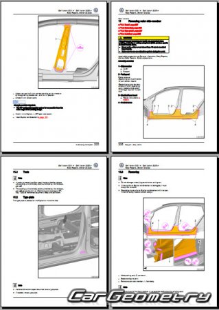 �������� ������� Volkswagen Golf Variant 2021-2026 Body Repair Manual