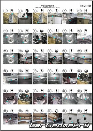 �������� ������� Volkswagen Golf Variant 2021-2026 Body Repair Manual