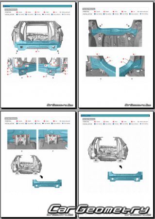 ������� ������ Hyundai Tuscon HEV (NX4e) 2021-2027 Body Repair Manual