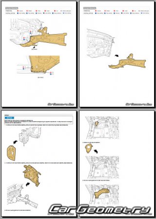 ������� ������ Hyundai Tuscon HEV (NX4e) 2021-2027 Body Repair Manual