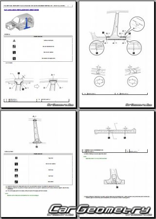 ������� ������ Toyota Hilux 2020-2025 Collision Repair manual