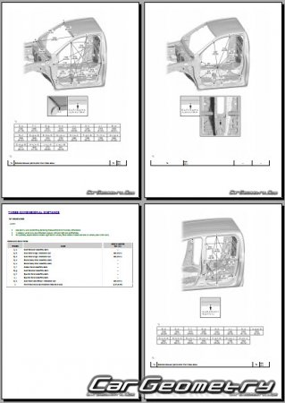 ������� ������ Toyota Hilux 2020-2025 Collision Repair manual