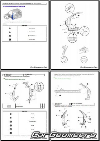 ������� ������ Toyota Hilux 2020-2025 Collision Repair manual