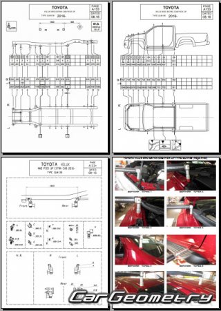 ������� ������ Toyota Hilux 2020-2025 Collision Repair manual