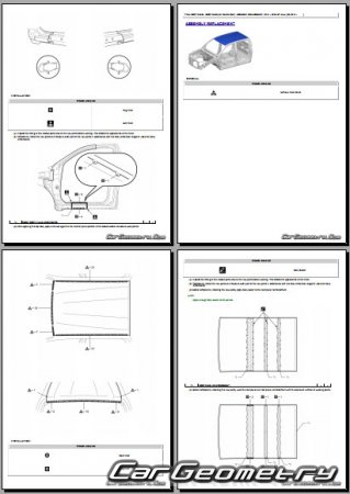 ������� ������ Toyota Hilux 2020-2025 Collision Repair manual
