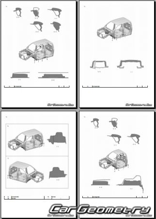 ������� ������ Toyota Hilux 2020-2025 Collision Repair manual