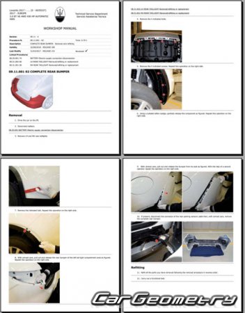 �������� ������� Maserati Levante (M161) 2016�2023 Body dimensions