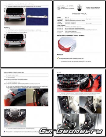 �������� ������� Maserati Levante (M161) 2016�2023 Body dimensions