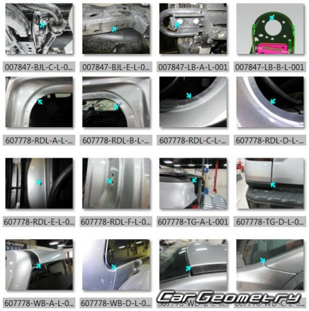 ������� ������ Ford Ranger 2023-2030 Body dimensions