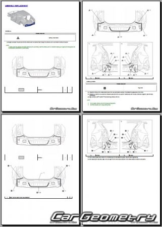 �������� ������� Toyota bZ bZ4X 2024-2027 Collision Repair Manual