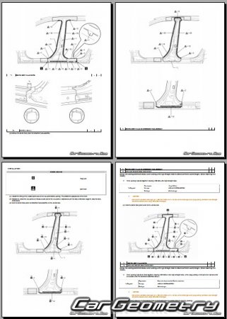 �������� ������� Toyota bZ bZ4X 2024-2027 Collision Repair Manual