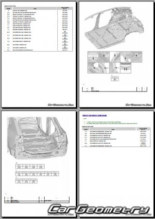 �������� ������� Toyota bZ bZ4X 2024-2027 Collision Repair Manual