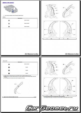 �������� ������� Toyota bZ bZ4X 2024-2027 Collision Repair Manual