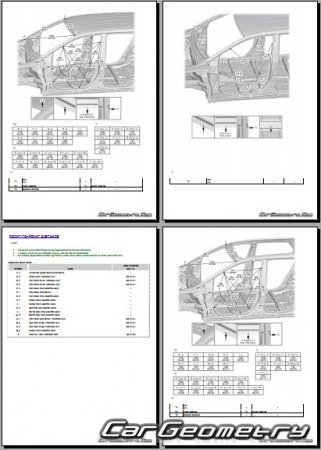 �������� ������� Toyota bZ bZ4X 2024-2027 Collision Repair Manual