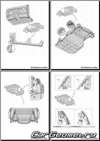 �������� ������� Toyota bZ bZ4X 2024-2027 Collision Repair Manual