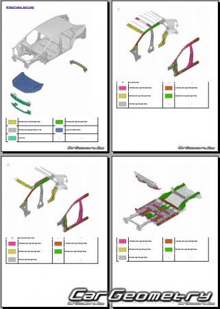 �������� ������� Toyota bZ bZ4X 2024-2027 Collision Repair Manual