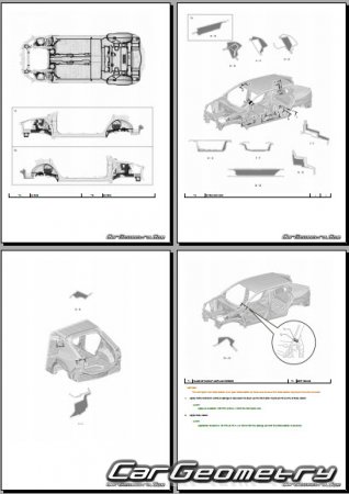 �������� ������� Toyota bZ bZ4X 2024-2027 Collision Repair Manual