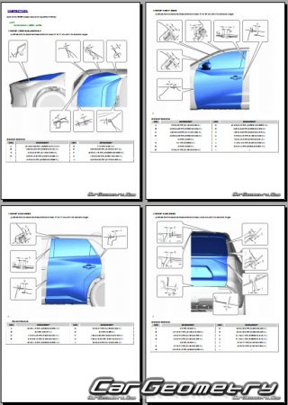 �������� ������� Toyota bZ bZ4X 2024-2027 Collision Repair Manual