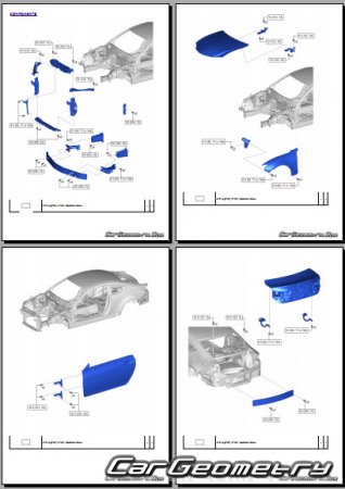 Lexus RC200T, RC300, RC350 2021-2025 Collision Repair manual
