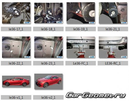 Lexus RC200T, RC300, RC350 2021-2025 Collision Repair manual