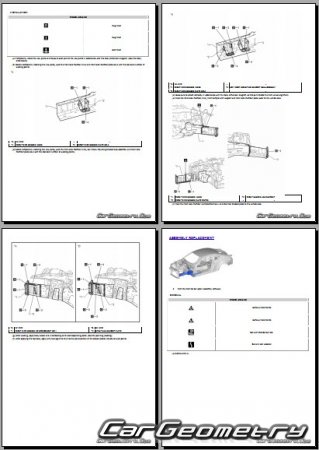 Lexus RC200T, RC300, RC350 2021-2025 Collision Repair manual