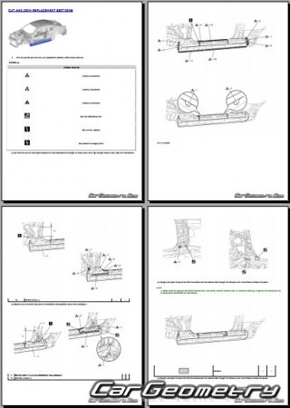 Lexus RC200T, RC300, RC350 2021-2025 Collision Repair manual