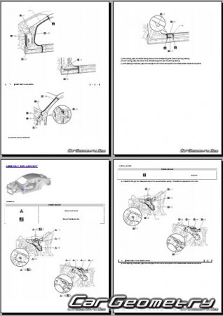 Lexus RC200T, RC300, RC350 2021-2025 Collision Repair manual