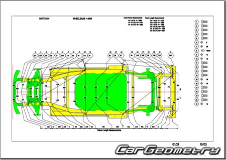 ������� ������ Rivian EDV 500 2023-2029 Body dimensions